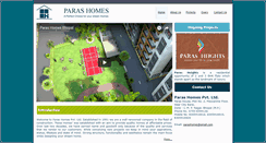 Desktop Screenshot of parashomes.in