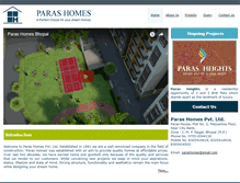 Tablet Screenshot of parashomes.in